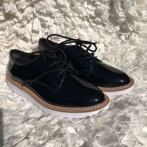 A New Day patent leather oxfords